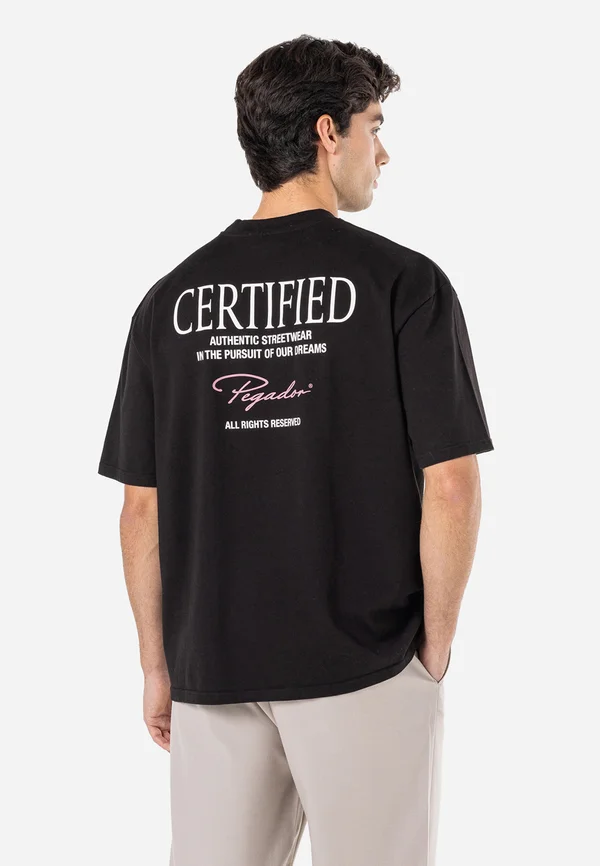CARILLO TEE - T-Shirt print - washed black