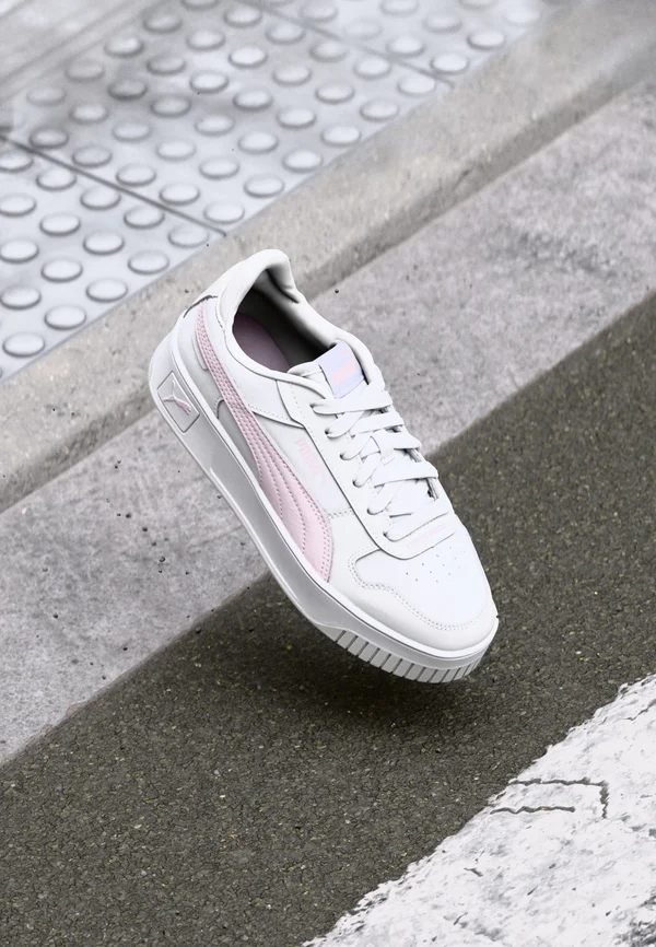 CARINA STREET - Sneaker low - white rose mauve feather gray