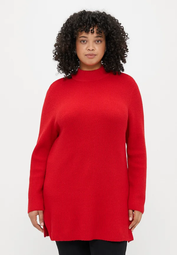 CARKATIA LOOSE HIGHNECK - Strickpullover - salsa