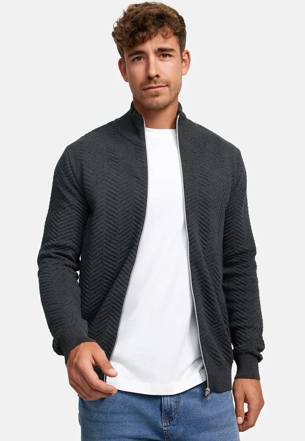CARLO - Strickjacke - charcoal