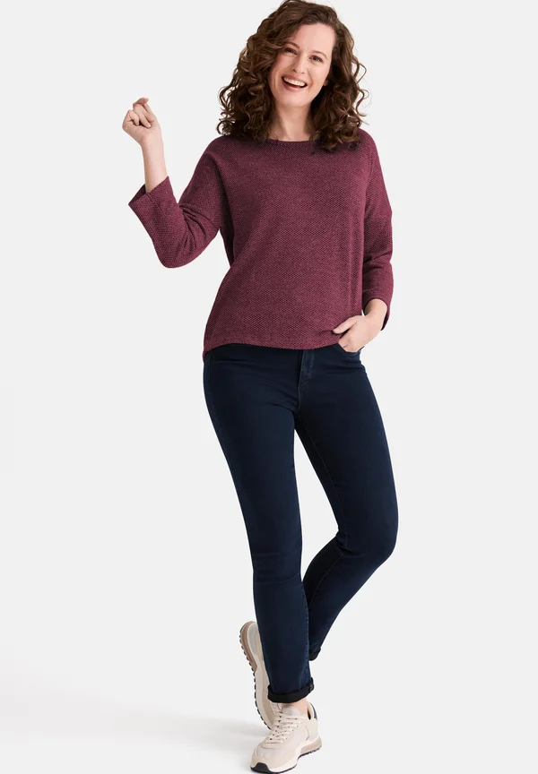 CARLY 3/4-ARM - Strickpullover - red mel