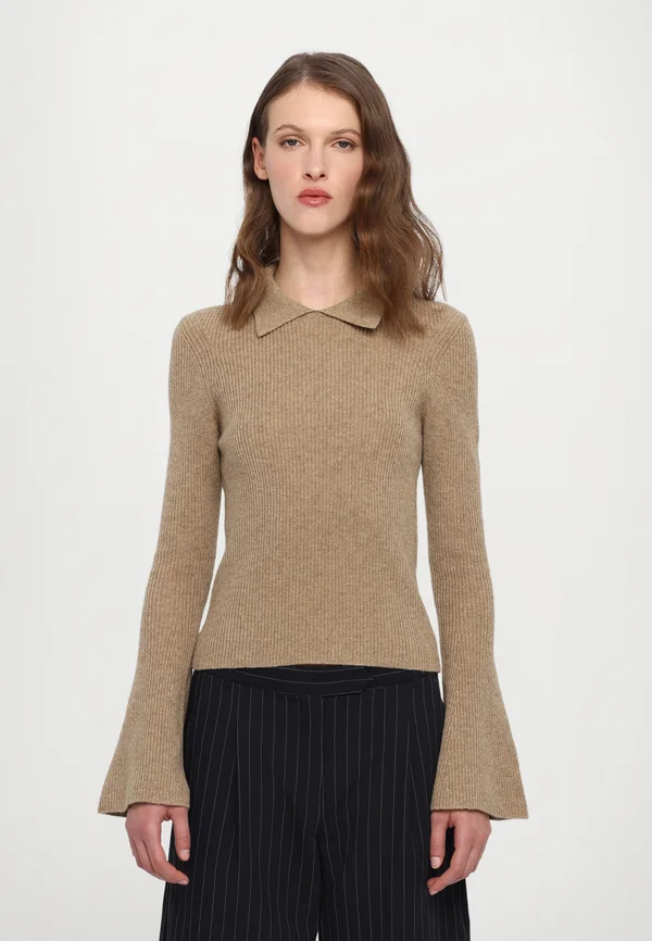 CARMEN COLLAR - Strickpullover - camel