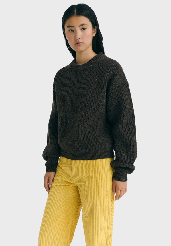 CARMEN - Strickpullover - dark brown