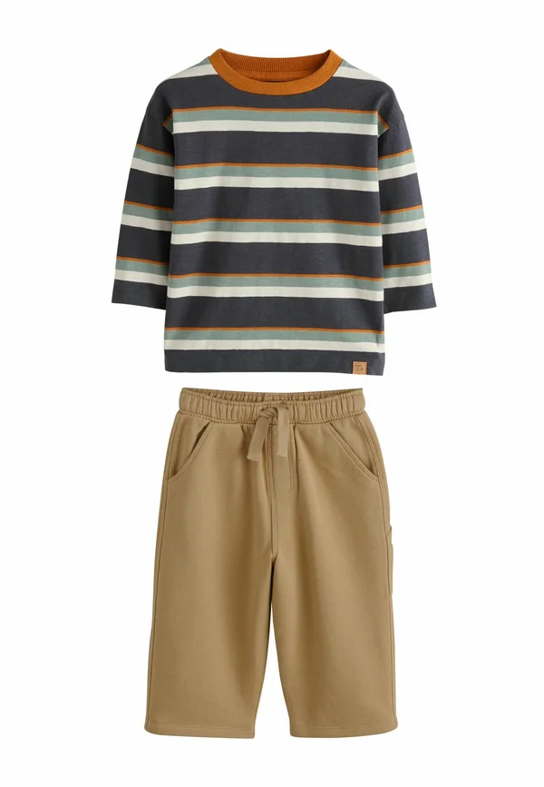 CARPENTER JOGGERS SET - Stoffhose - charcoal grey striped