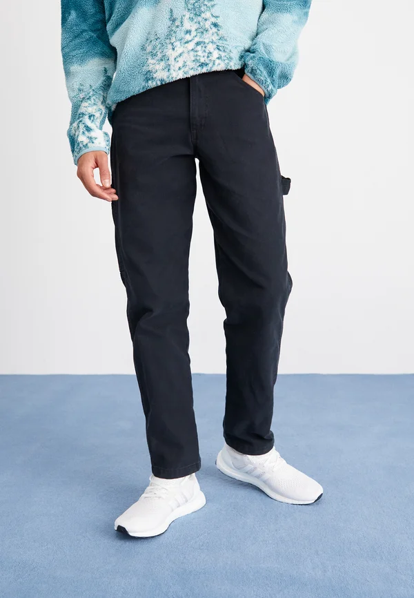 CARPENTER PANT - Stoffhose - stone washed black