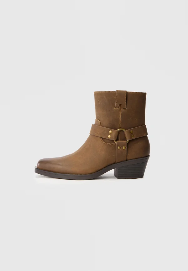 CARSSON - Cowboy-/Bikerstiefelette - tan