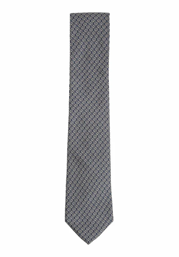 CARUSO GEOMETRIC PRINT - Krawatte - navy