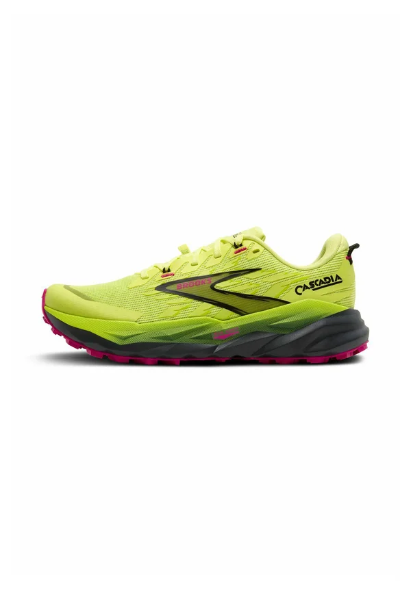 CASCADIA 19 - Laufschuh Trail - sunny lime black magenta