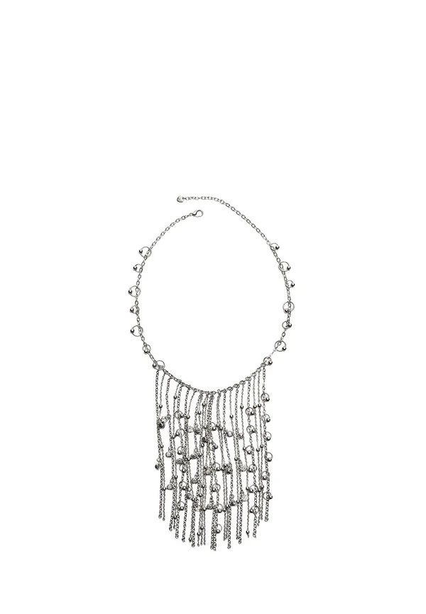 CASCADING BEADED - Halskette - metallic grey