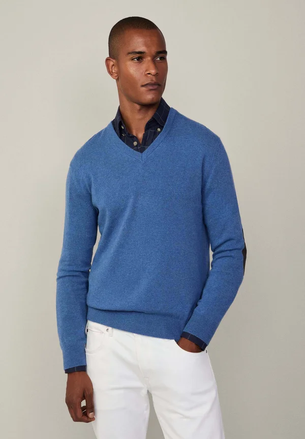 CASH MIX  - Strickpullover - chambray blue