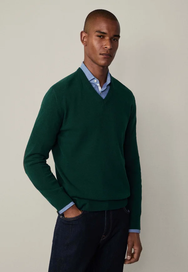 CASH MIX  - Strickpullover - forest night green