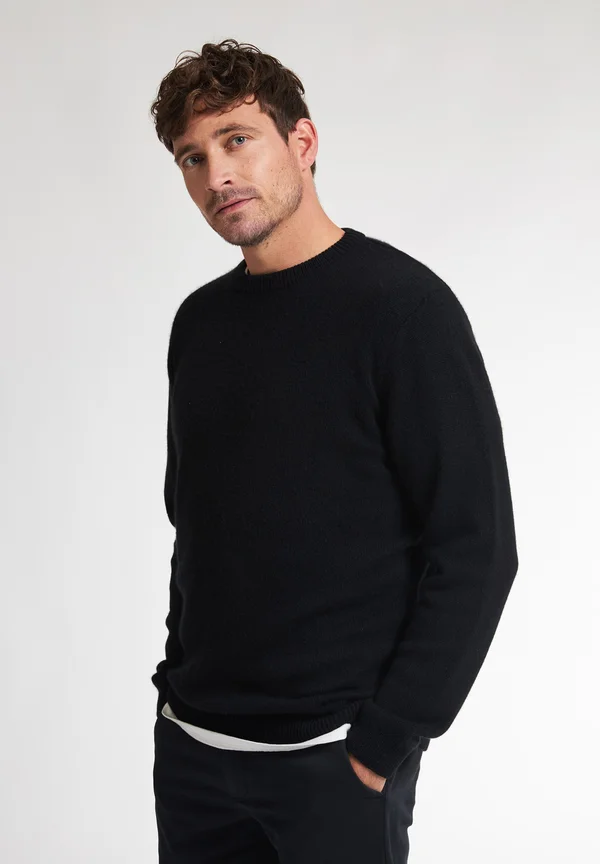 CASHMERE KNIT BALTO - Strickpullover - black