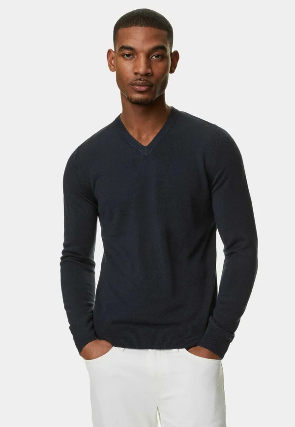 CASHMILON V-NECK - Strickpullover - navy
