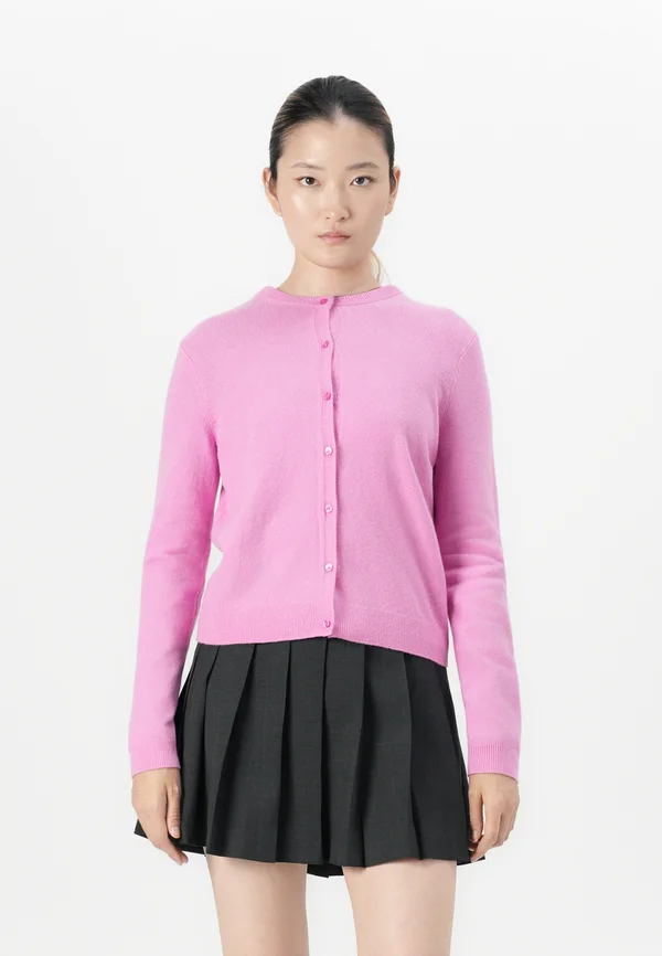 CASHSOFT CROPPED CARDI - Strickjacke - pretty pink