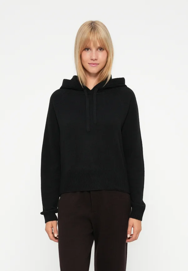 CASHSOFT HOODIE - Kapuzenpullover - black