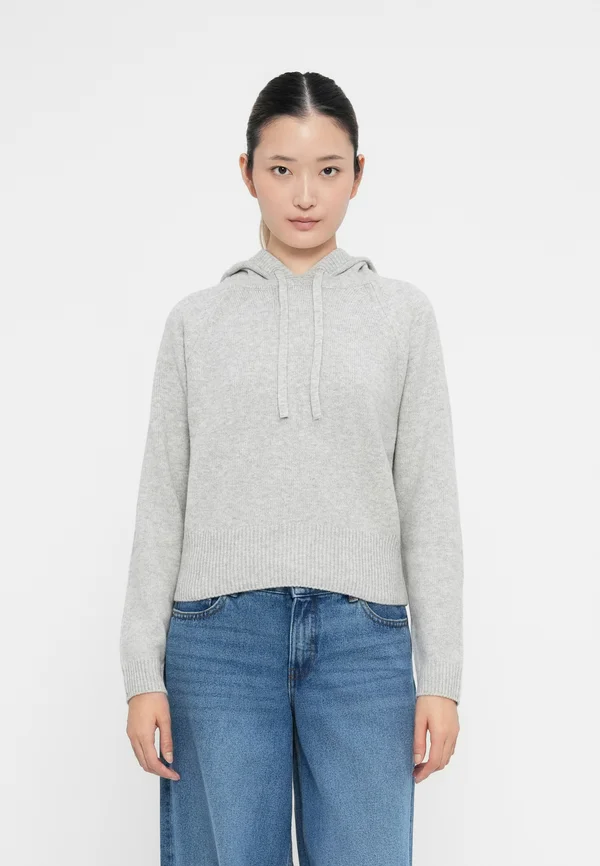 CASHSOFT HOODIE - Kapuzenpullover - grey heather