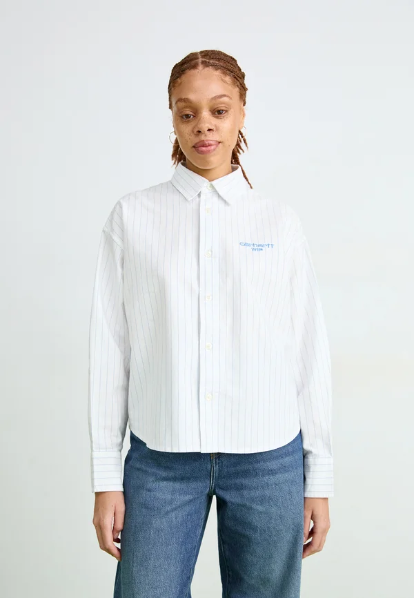 CASSEL - Hemdbluse - white/blech