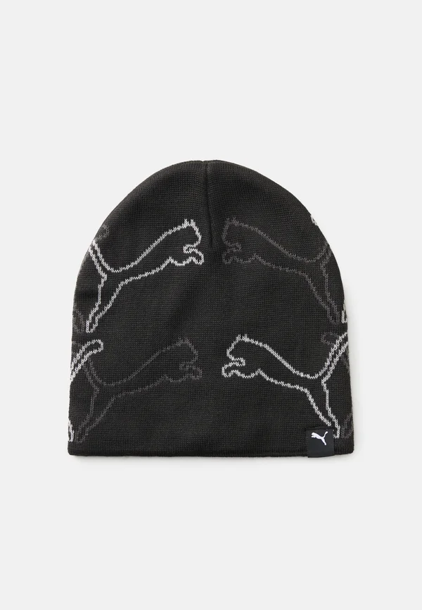 CAT GRAPHIC LOW CROWN  CUFFLESS BEANIE UNISEX - Mütze - black