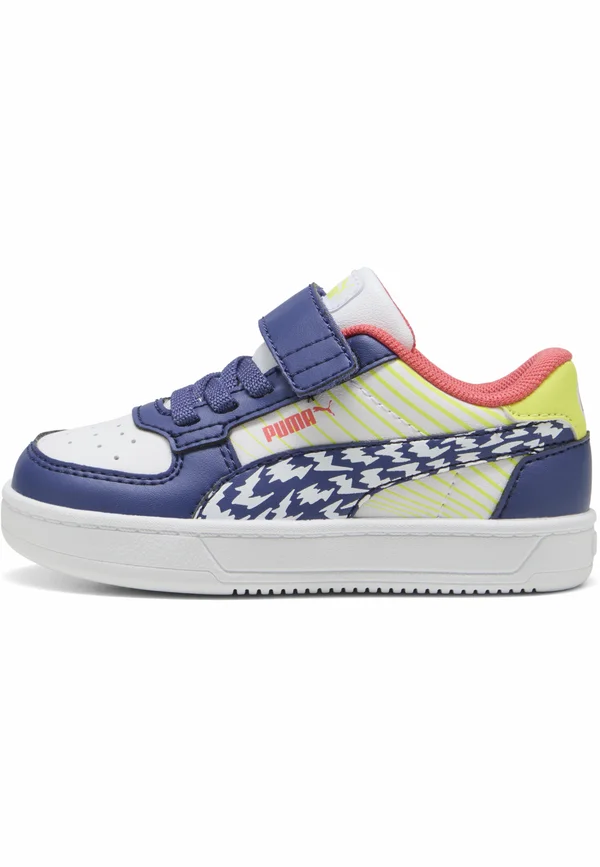 CAVEN RACE KLEIN - Lauflernschuh - white-blue crystal-lemon sherbert