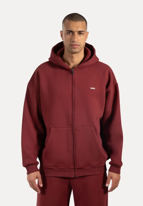 CEDRIK BASIC ZIPPER - Sweatjacke - bordeaux