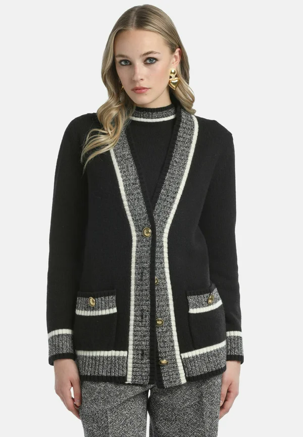CENERIERA - Strickjacke - nero-panna