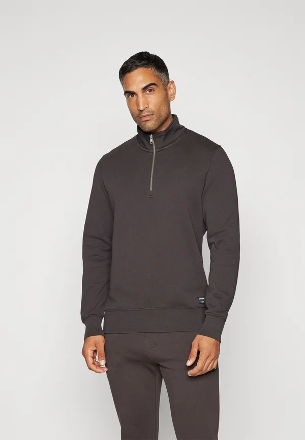 CENTRE HALF ZIP - Sweatshirt - espresso