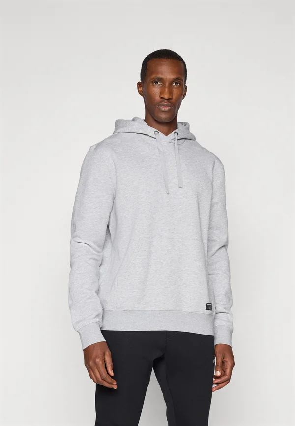 CENTRE HOODIE - Kapuzenpullover - light grey