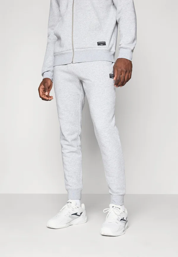 CENTRE TAPERED SWEATPANTS - Jogginghose - light grey melange