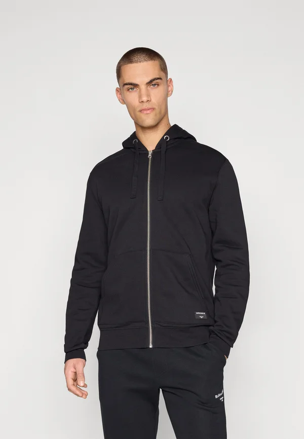 CENTRE ZIP HOODIE - Sweatjacke - black beauty