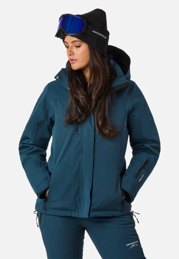 CERVINIA - Skijacke - dk steel green/black