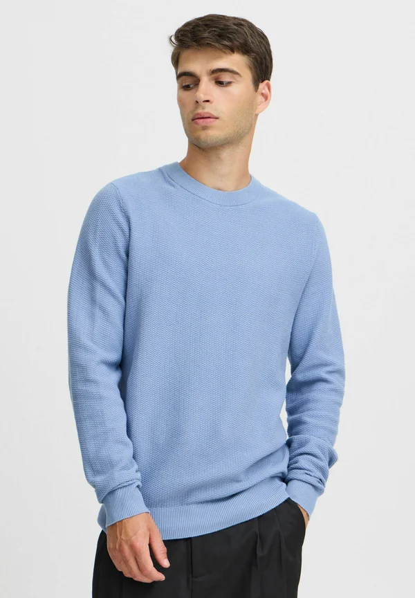 CFKARL 0160 structured crew neck knit - Strickpullover - country blue