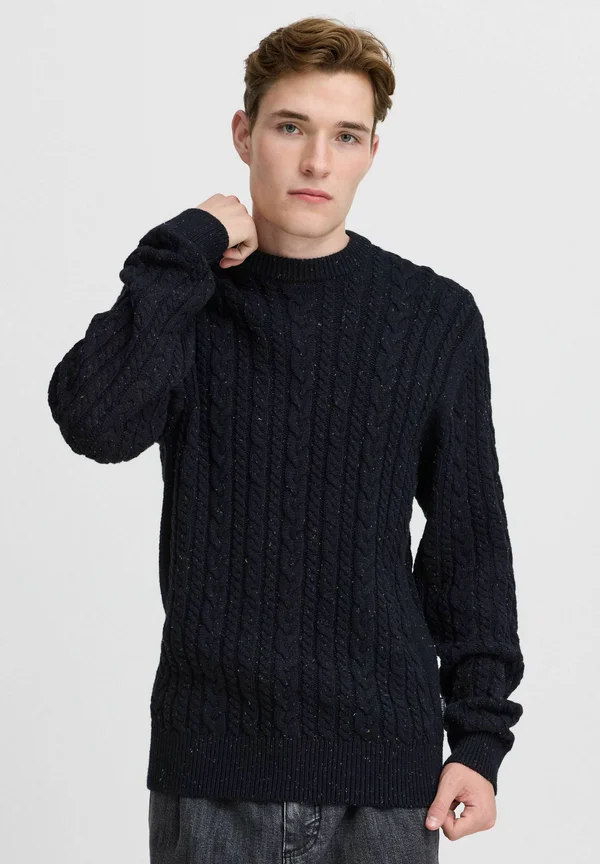 CFKARL CABLE CREW NECK KNIT - Strickpullover - dark navy