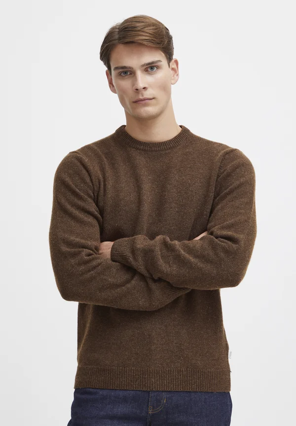 CFKARL CREW NECK BOUNTY KNIT - Strickpullover - demitasse melange