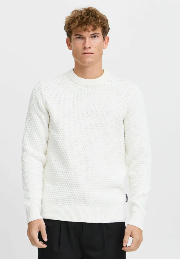 CFKARL STRUCTURED CREW NECK KNIT - Strickpullover - cloud dancer