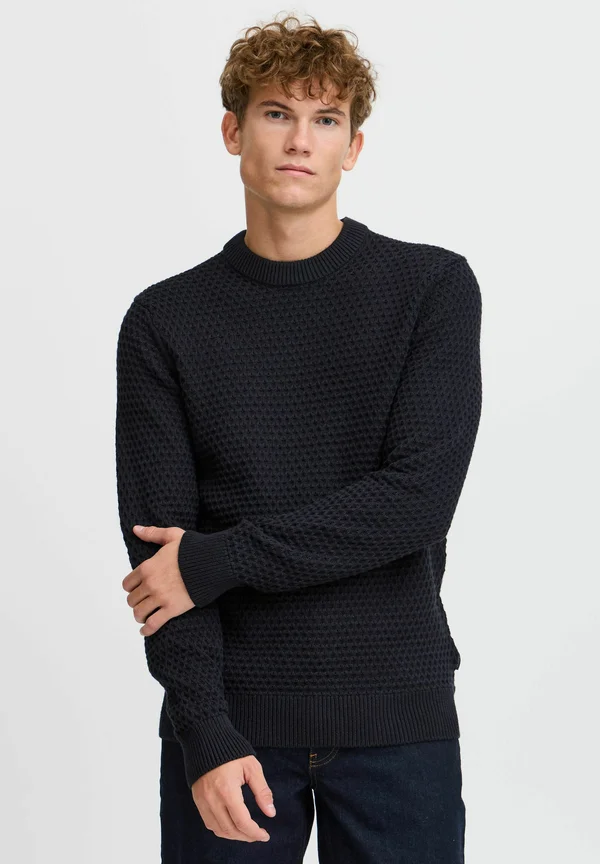 CFKARL STRUCTURED CREW NECK KNIT - Strickpullover - dark navy