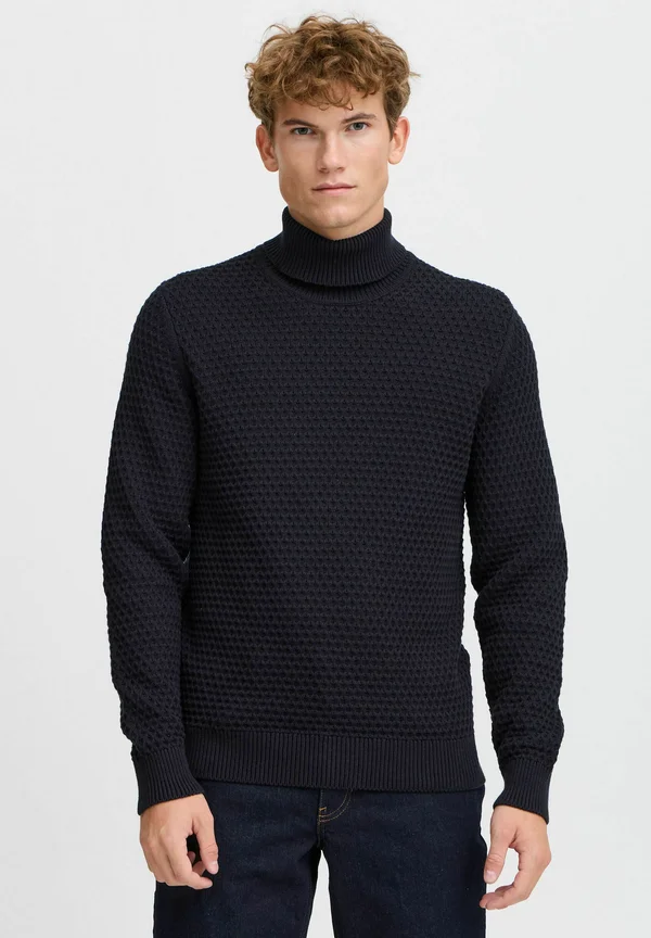 CFKARL STRUCTURED ROLL NECK KNIT - Strickpullover - dark navy