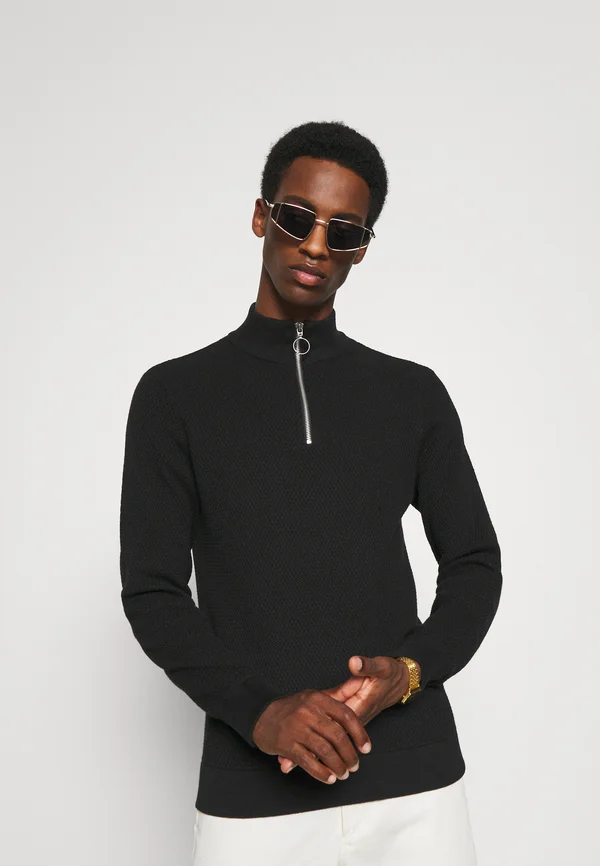 CFKarlo - Strickpullover - anthracite black