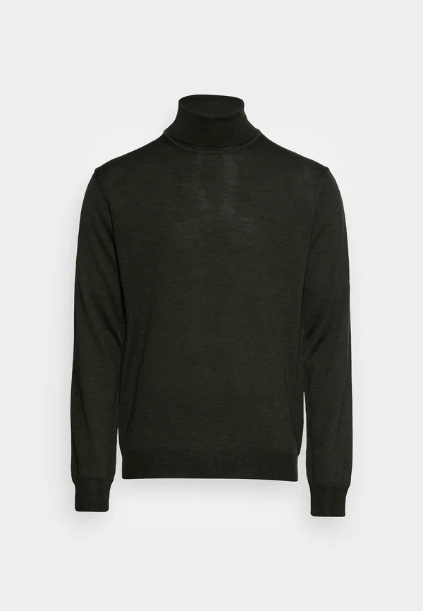 CFKonrad Merino Roll Neck - Strickpullover - deep forest melange