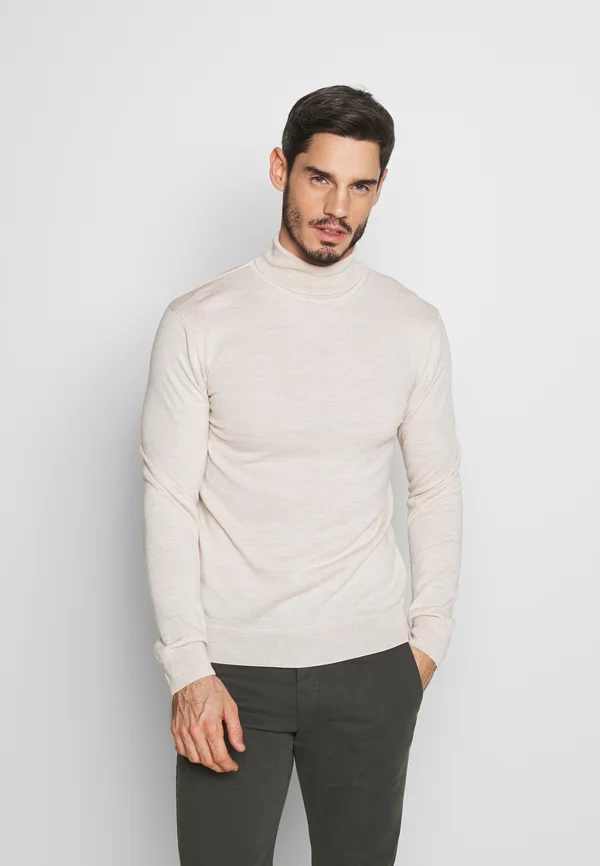 CFKonrad Merino Roll Neck - Strickpullover - light sand