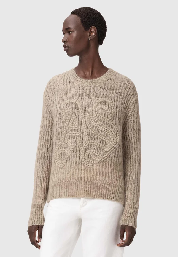 CHAIN AS - Strickpullover - white