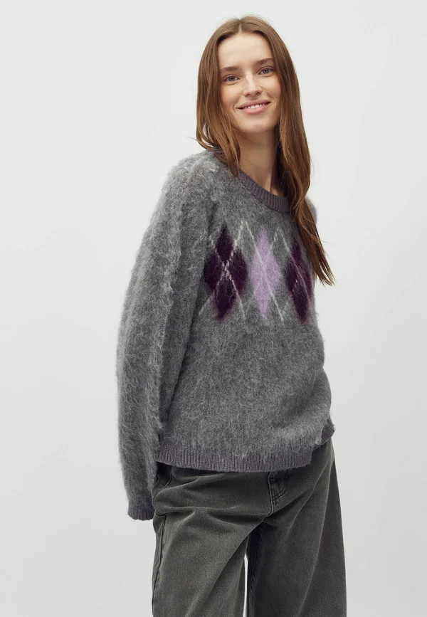 CHAINA - Strickpullover - dark grey melange