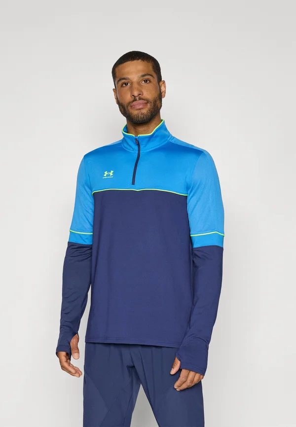 CHALLENGER TRAINING - Langarmshirt - washed navy/high vis yellow