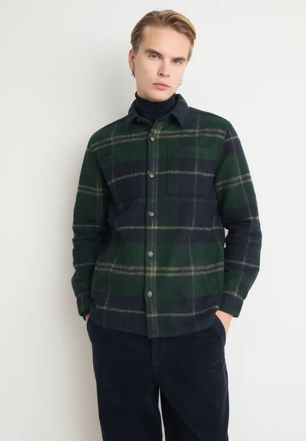 CHAPTER TAILORED CHECK OVERSHIRT - Übergangsjacke - green loch