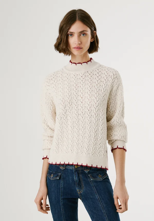 CHARIL - Strickpullover - oyster white