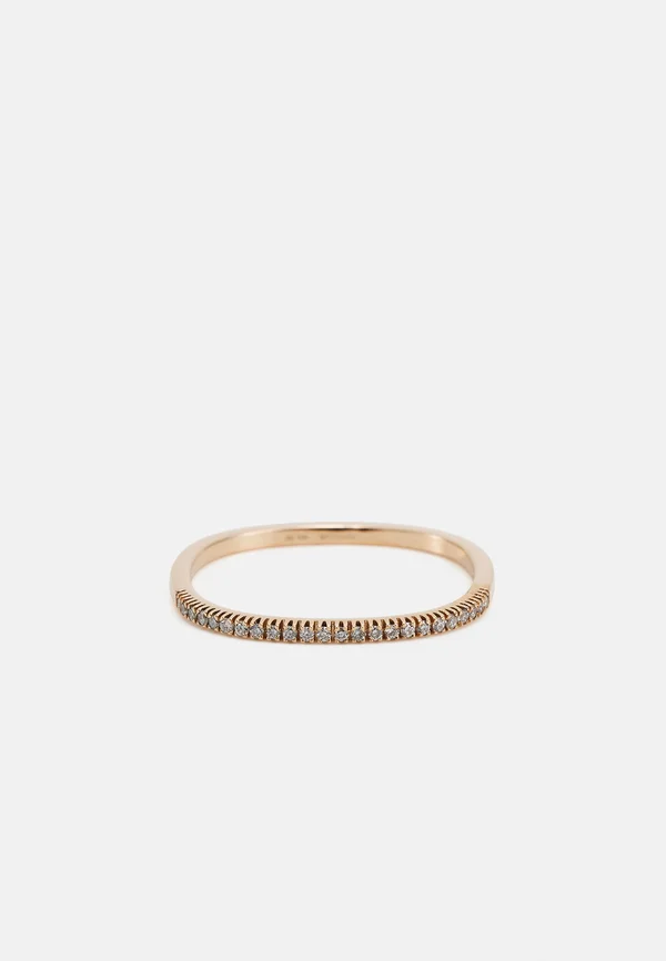 CHARLIE SEMI-PAVED DIAMONDS - Ring - rose gold coloured