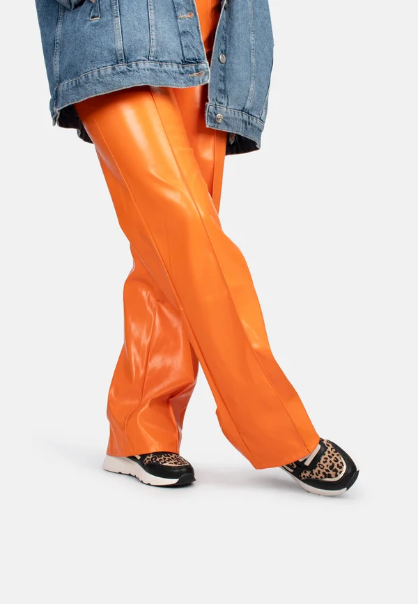 CHARLIE - Sneaker low - black with animalprint