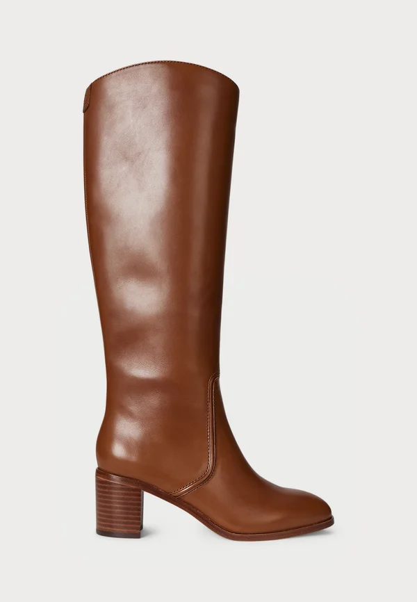 CHARLY CALFSKIN TALL BOOT - Stiefel - tan
