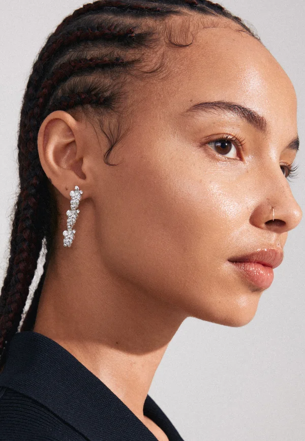 CHARMAINE RECYCLED EARRINGS - Ohrringe - silver-coloured