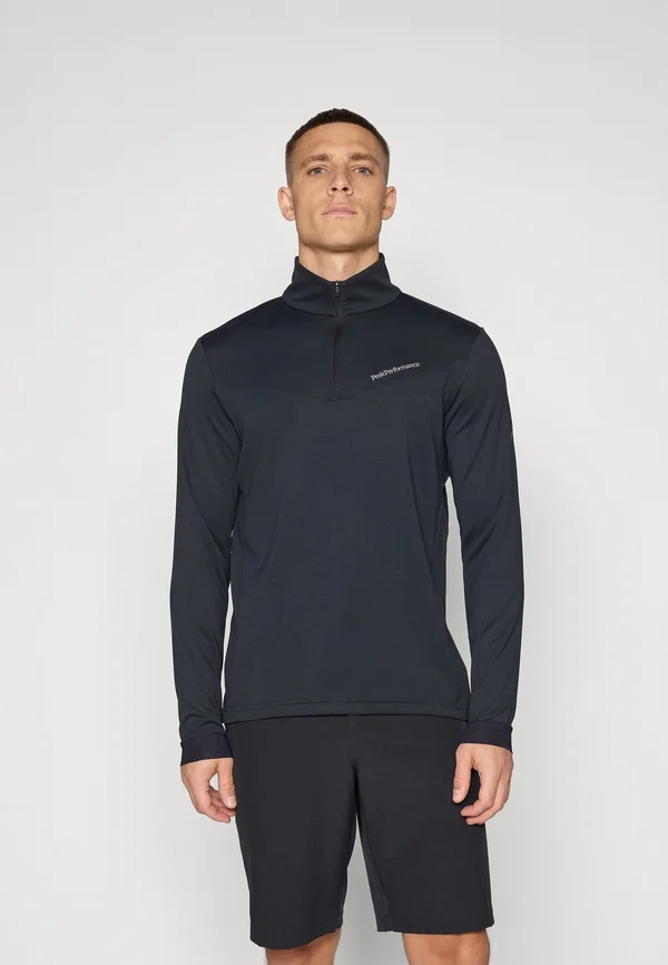 CHASE HALF ZIP - Langarmshirt - black