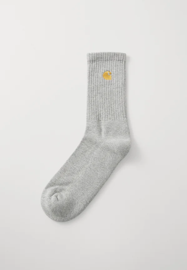 CHASE SOCKS UNISEX - Socken - grey heather/gold